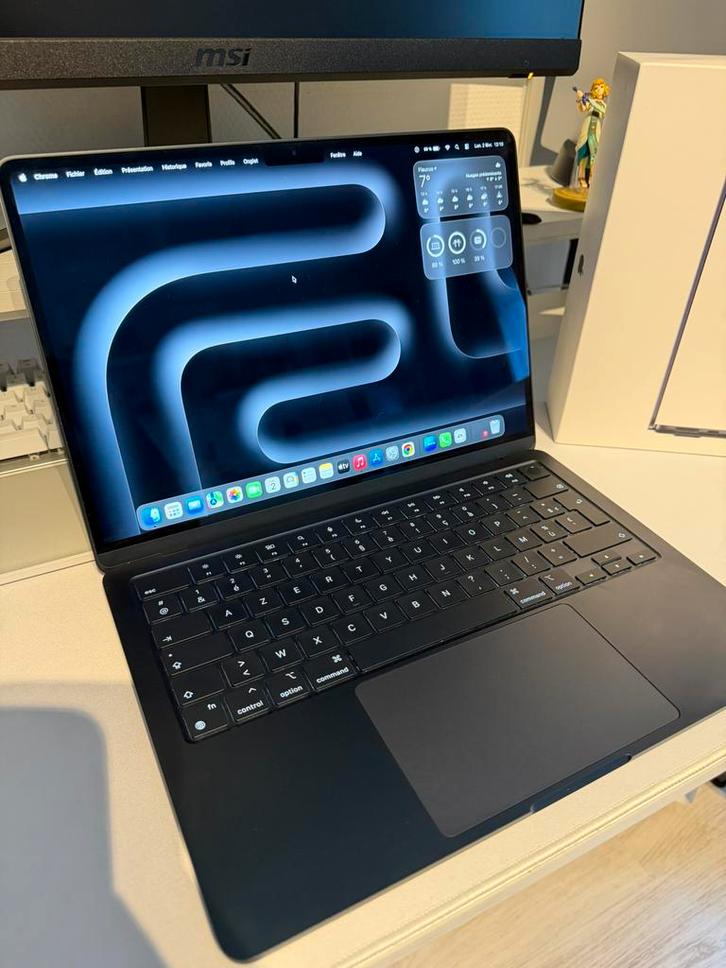 Apple MacBook Air (M2, 2022), Informatique & Logiciels, Ordinateurs portables Windows, 13 pouces, SSD, Enlèvement