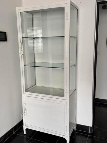 Apotheker kast / Vitrine kast, Ophalen, Gebruikt, Retro Vintage, 50 tot 100 cm