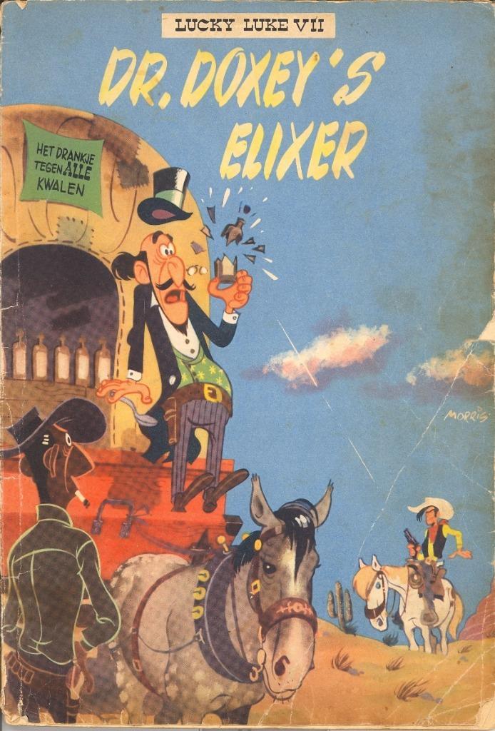 Verzameling strips Lucky Luke - Dupuis 1ste druk., Boeken, Stripverhalen, Gelezen, Meerdere stripboeken, Ophalen of Verzenden