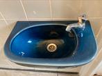 Prachtige glazuur blauwe handwasser vintage, Doe-het-zelf en Bouw, Sanitair, Toilet, Ophalen of Verzenden