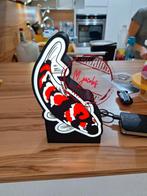 Élégante boîte à lumière japonaise Koi avec éclairage LED., Enlèvement ou Envoi, Neuf, Table lumineuse ou lampe (néon)