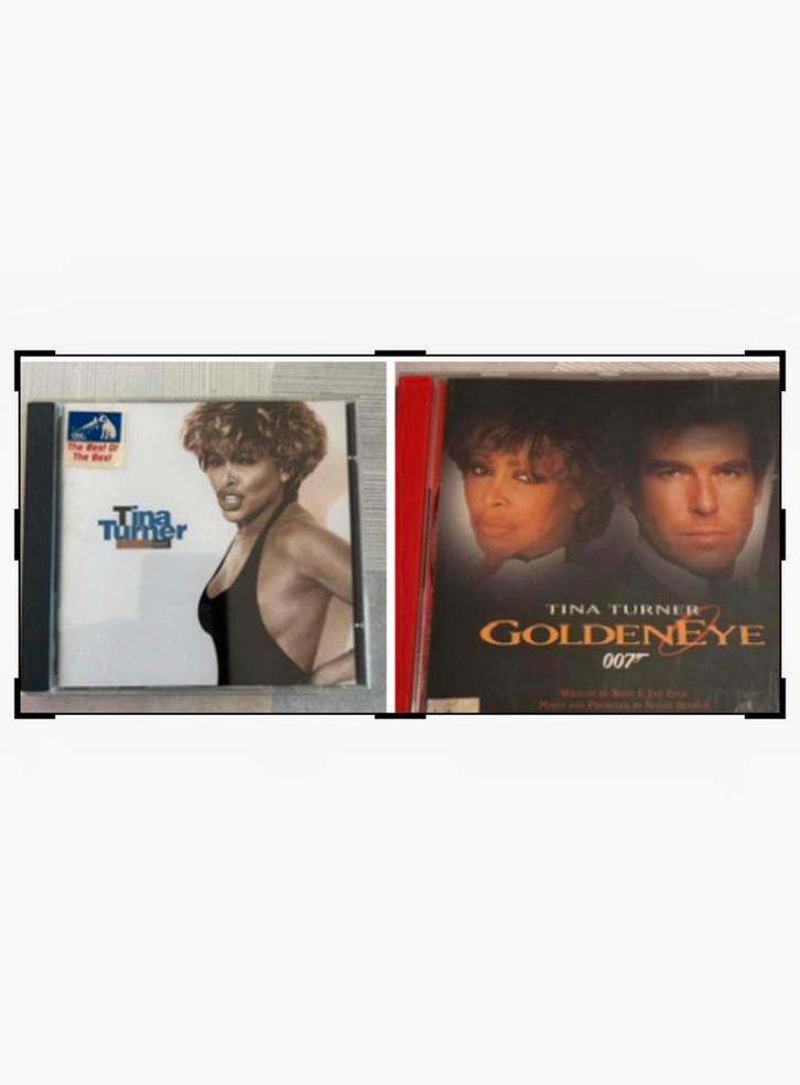 2 cd’s van Tina Turner “Simply the best” en “Goldeneye 007”, Cd's en Dvd's, Cd's | Pop, Gebruikt, 1980 tot 2000, Ophalen of Verzenden
