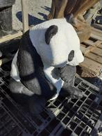 PRACHTIGE PANDA GEMAAKT VAN GEPATINEERDE GERECONSTITUEERDE S, Tuin en Terras, Ophalen, Nieuw, Steen, Dierenbeeld