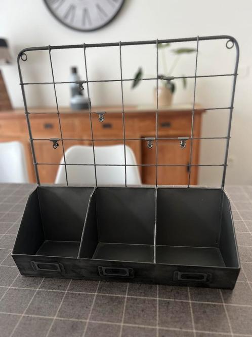 Metalen memobord/organizer, Huis en Inrichting, Woonaccessoires | Schalen en Manden, Gebruikt, Ophalen of Verzenden