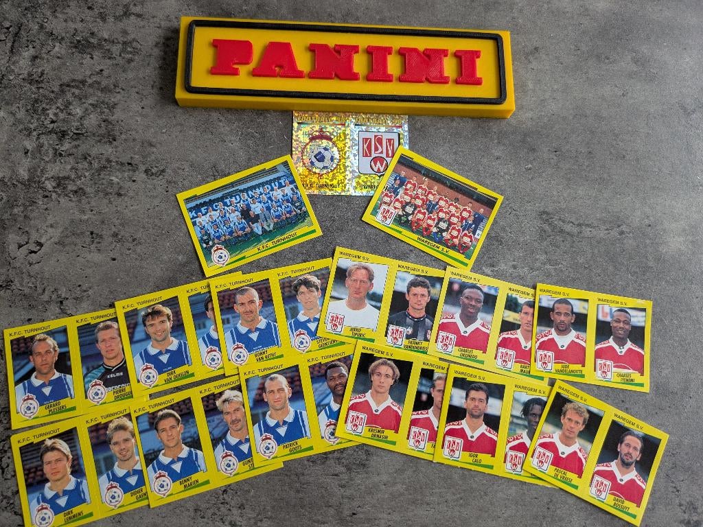 PANINI STICKERS 15X FOOTBALL 98 TURNHOUT / WAREGEM VOETBAL, Hobby en Vrije tijd, Stickers en Plaatjes, Nieuw, Ophalen of Verzenden