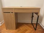 Bureau – wit gelazuurd eikeneffect, 105x50cm – In topstaat, Ophalen, Zo goed als nieuw, Bureau