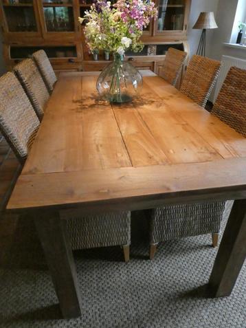 Rechthoekige eetkamertafel in gerecycleerde teak beschikbaar voor biedingen