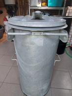 Te koop vuilbak gegalvaniseerd, Tuin en Terras, 75 tot 150 liter, Ophalen, Zo goed als nieuw, Metaal
