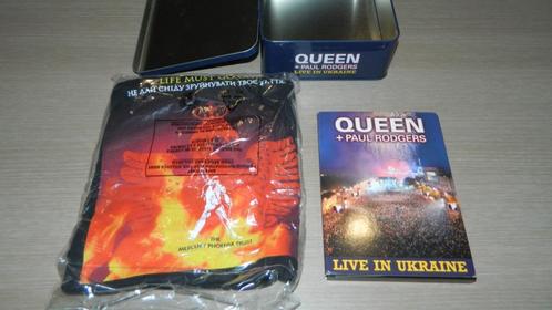 Queen+Paul Rodgers live in Oekraïne cd/dvd 2008 NIEUW T-SHIR, Cd's en Dvd's, Blu-ray, Zo goed als nieuw, Muziek en Concerten, Boxset