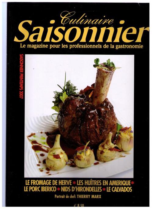 Culinaire Saisonnier nr 21 , printemps 2007, Livres, Santé, Diététique & Alimentation, Comme neuf, Autres types, Enlèvement ou Envoi