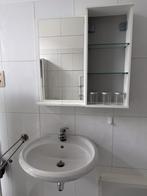 lavabo enkel + kastje met spiegel, Ophalen, Gebruikt