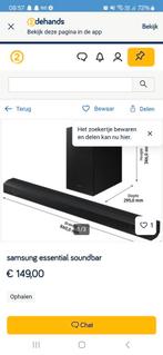 Soundbar samsung 1 jaar oud met garantie met subwoofer, Ophalen, Zo goed als nieuw