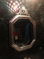 Miroir argenté vintage en bon état de conservation. 1965, Moins de 50 cm, Enlèvement ou Envoi, Moins de 100 cm