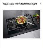 Taque au gaz 75cm en verre AEG Neuve, Electroménager, Tables de cuisson, Neuf, Gaz, Classe énergétique A ou plus économe, Encastré