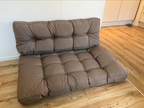 4x Pallet kussens kleur grijs 1m20 x 80 cm, Huis en Inrichting, Woonaccessoires | Kussens, Zo goed als nieuw, Grijs, Ophalen