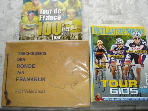 Ronde van Frankrijk lot boeken met zeldzaam exemplaar, Sports & Fitness, Cyclisme, Utilisé, Enlèvement ou Envoi