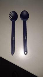 Tupperware keukenhulpje : lepel + lepel met tanden = slatang, Ophalen of Verzenden, Zo goed als nieuw, Blauw