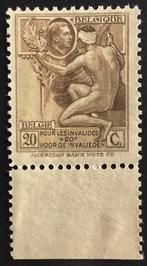 1922 OORLOGSINVALIDEN. (189) MNH. Bladboord., Ophalen, Orginele gom, Postfris, Postfris