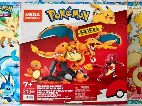 Mega - Construx Pokémon Charmander Evolutie - Bouwspeelgoed, Kinderen en Baby's, Speelgoed | Bouwstenen, Zo goed als nieuw, Ophalen of Verzenden