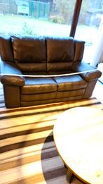 Twee lederen fauteuils, in goede staat., Ophalen, Gebruikt, Tijdloos, Leer