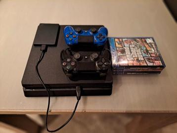 Playstation 4  ps4 slim + 2tb externe harde schijf  beschikbaar voor biedingen