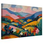Landschap Henri Matisse stijl canvas 60x40cm - 18mm., Nieuw, Verzenden
