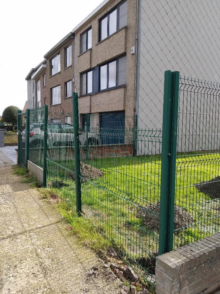 Tuinafsluiting, Tuin en Terras, Tuinhekken en Hekwerk, Gebruikt, Enkelstaafmat hekwerk, IJzer, Met poort, Ophalen