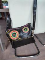 Desigual zwart leren.tasje, Handtassen en Accessoires, Tassen | Damestassen, Ophalen of Verzenden, Zo goed als nieuw, Zwart
