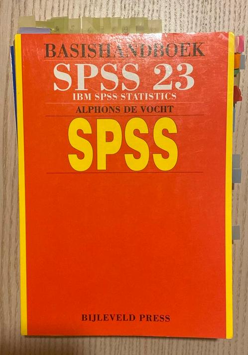 Alphons de Vocht - Basishandboek SPSS 23, Boeken, Informatica en Computer, Zo goed als nieuw, Ophalen of Verzenden