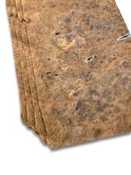 Placage en ronce de noyer | 4 feuilles | 46x24 cm, Envoi, Neuf