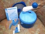 tupperware: de quick-chef: hakken, mengen, emulgeren, Huis en Inrichting, Keuken | Tupperware, Ophalen of Verzenden, Nieuw, Blauw