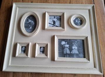 Landelijke brocante fotogallerij fotolijst Clayre & Eef beschikbaar voor biedingen