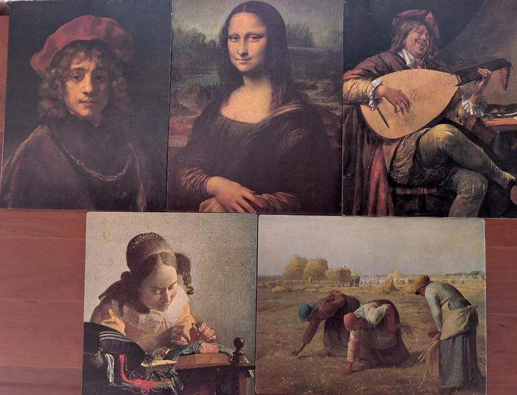 5 printen van meesters der schilderkunst, Boeken, Kunst en Cultuur | Beeldend, Zo goed als nieuw, Schilder- en Tekenkunst, Ophalen of Verzenden