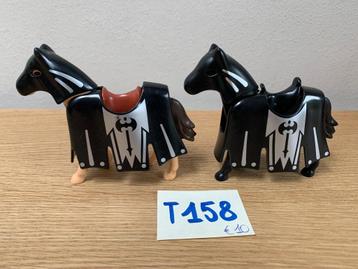 PLAYMOBIL T158 - LOT 2 RIDDERPAARDEN beschikbaar voor biedingen