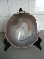 Agaat met standaard 16cm diameter, Verzamelen, Ophalen of Verzenden, Mineraal