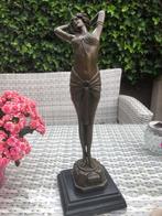 bronzen sculptuur vrouw lady, Enlèvement ou Envoi