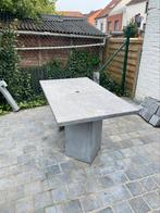 Table de jardin en pierre bleue naturelle, Jardin & Terrasse, Comme neuf, Rectangulaire, Autres matériaux