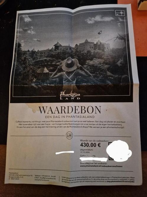 Fantasialand-cadeaubon t.w.v. €430, Vakantie, Vakantie | Creatief