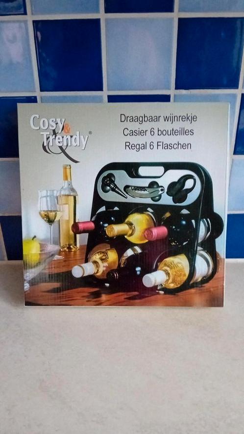 Flessenhouder met accessoires - CADEAU-IDEE, Huis en Inrichting, Woonaccessoires | Wijnrekken, Nieuw, Minder dan 50 cm, Overige materialen