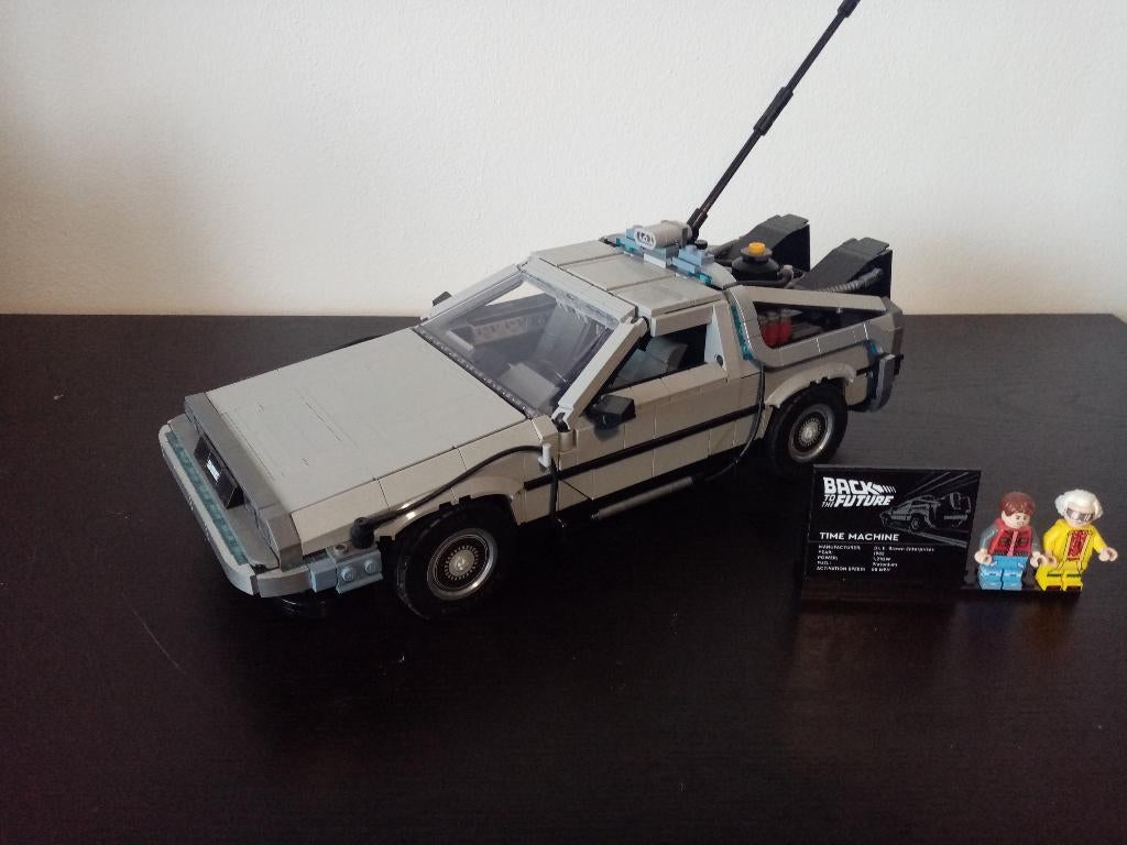 Lego 10300 back to the future delorean, Ophalen, Zo goed als nieuw, Complete set, Lego