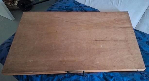 TE HUUR! Hersluitbare houten tafel op poten 200x60cm, Diversen, Rommelmarktspullen, Gebruikt, Ophalen