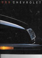 CHEVROLET 1989, Boeken, Auto's | Folders en Tijdschriften, Ophalen of Verzenden, Zo goed als nieuw, Chevrolet