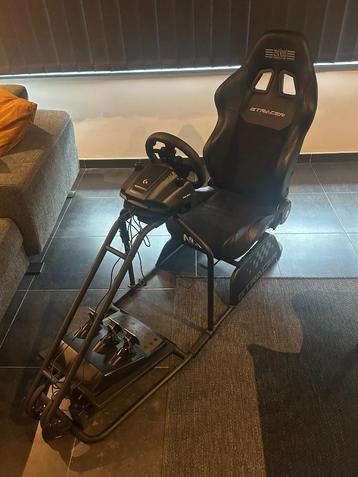Racestoel GTRacer + Logitech G923 trueforce + shifter beschikbaar voor biedingen