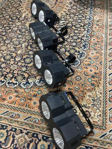 4x Beamz SB200 LED Stageblinder beschikbaar voor biedingen