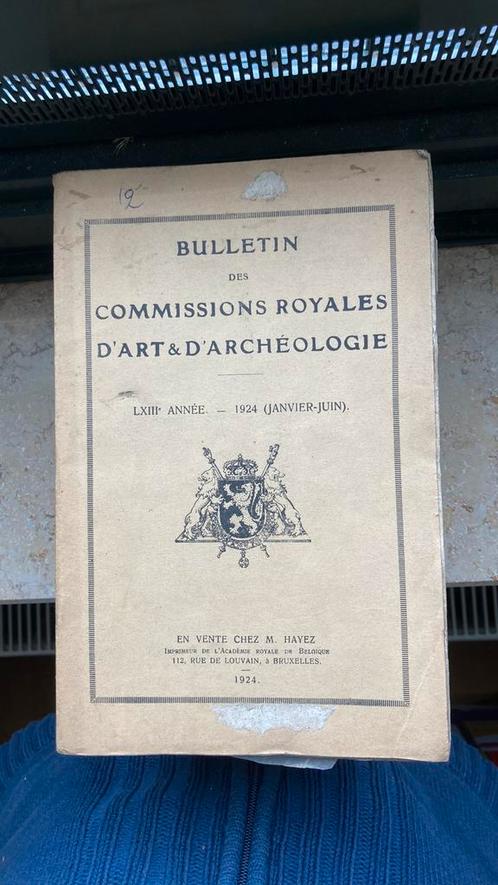 Bulletin de commission royale d’Art et d’archéologie, Boeken, Kunst en Cultuur | Architectuur, Gelezen