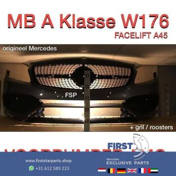 W176 Facelift AMG Voorbumper Mercedes A Klasse diamant gril beschikbaar voor biedingen