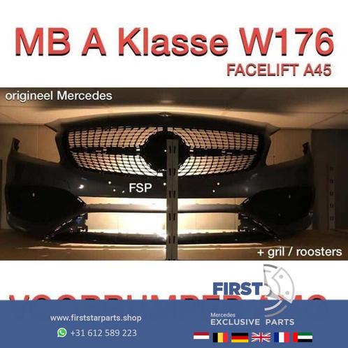 W176 Facelift AMG Voorbumper Mercedes A Klasse diamant gril, Auto-onderdelen, Carrosserie, Bumper, Mercedes-Benz, Voor, Gebruikt