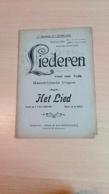 Liederen voor ons volk - gedrukte muziek (7 nummers) beschikbaar voor biedingen