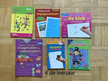 Pakket werkboekjes en vakantie blaadjes 4 de leerjaar