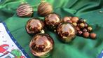Bruin bronzen kerstballen, Ophalen, Zo goed als nieuw